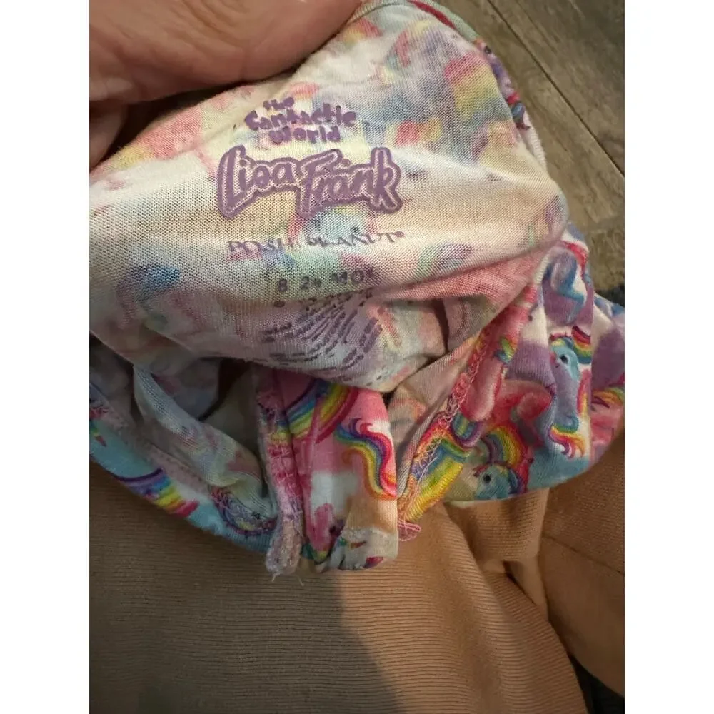 Lisa Frank x Posh Peanut Markie Magic Footie Turban & Pajamas Set Size 18-24 M